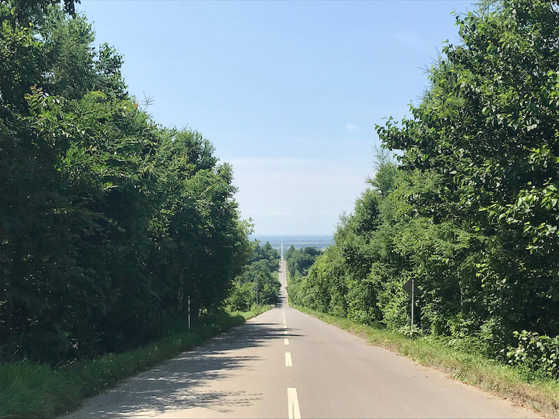 Road to the heavens in Hokkaido