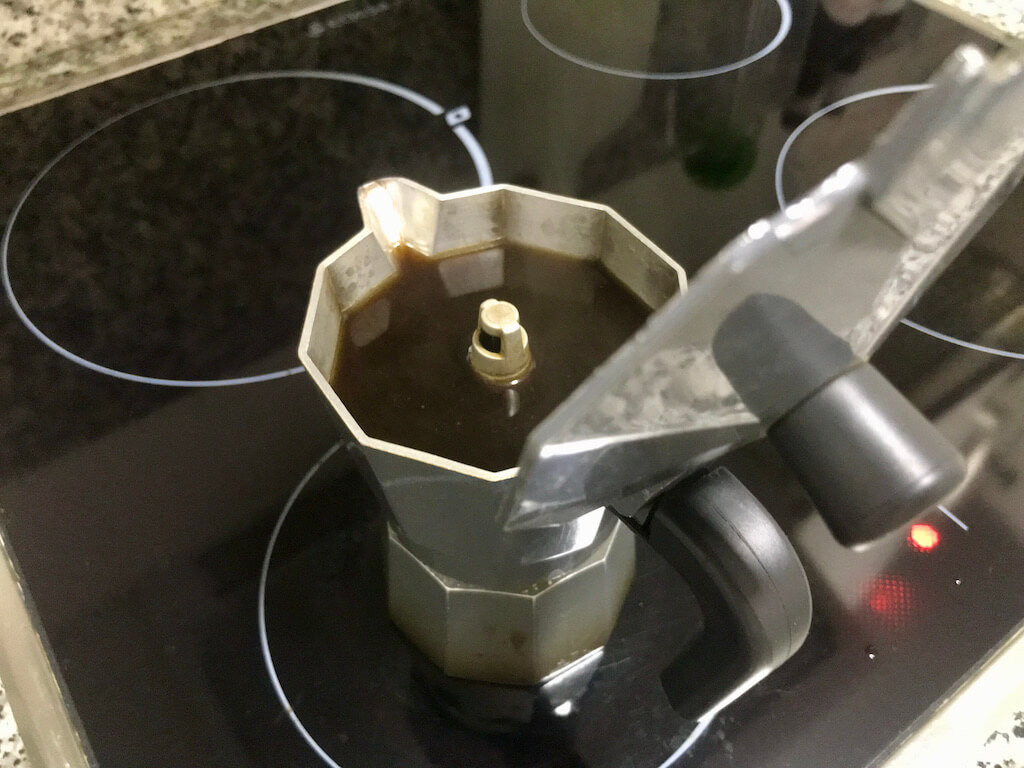 Direct Fire Espresso Maker in Sevilla apartment