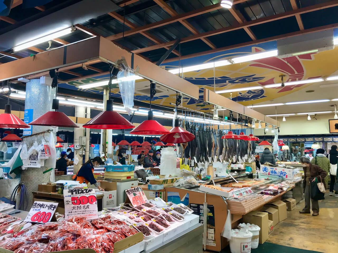Omicho Market in Kanazawa, Ishikawa