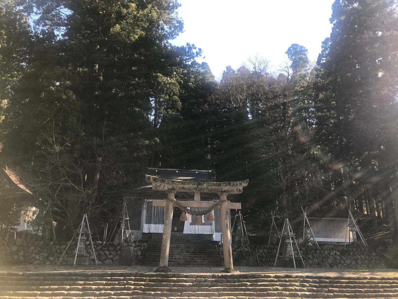 Shirakawa Hachiman Shrine in Shirakawa-go, Gifu