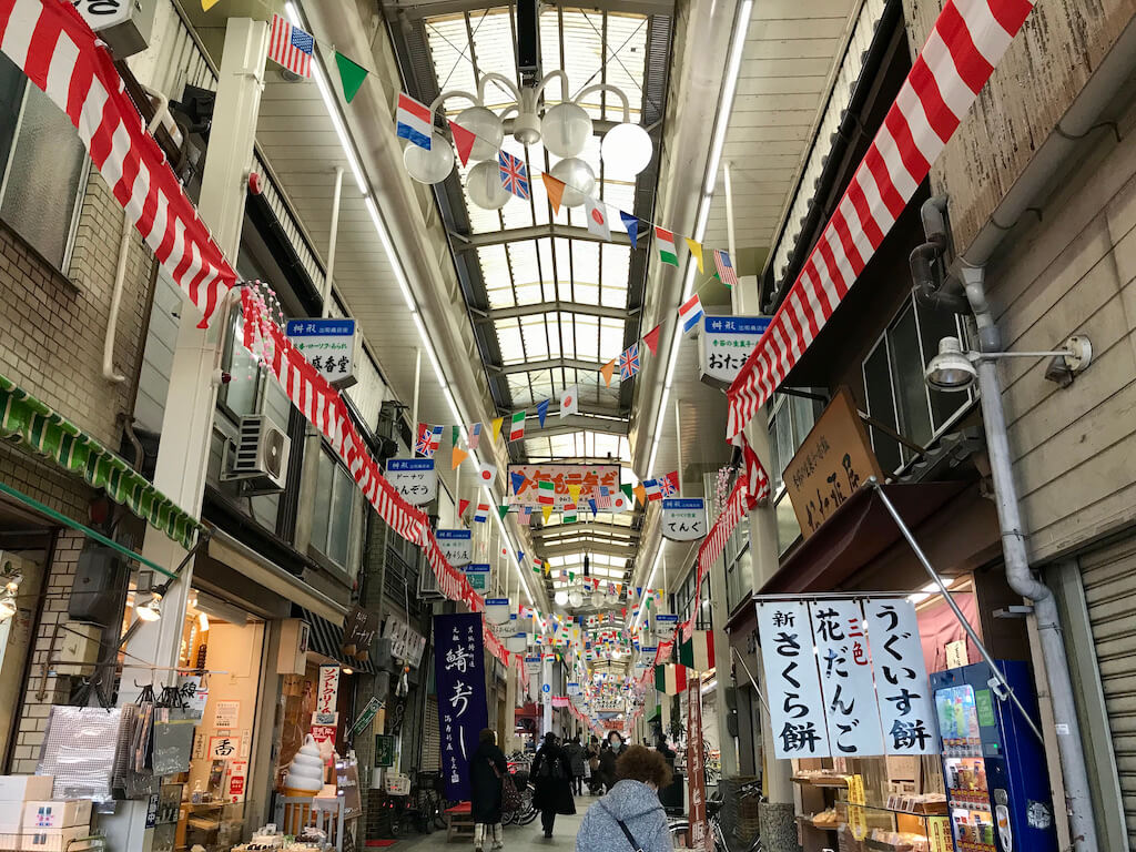 Shopping arcades in Kyoto