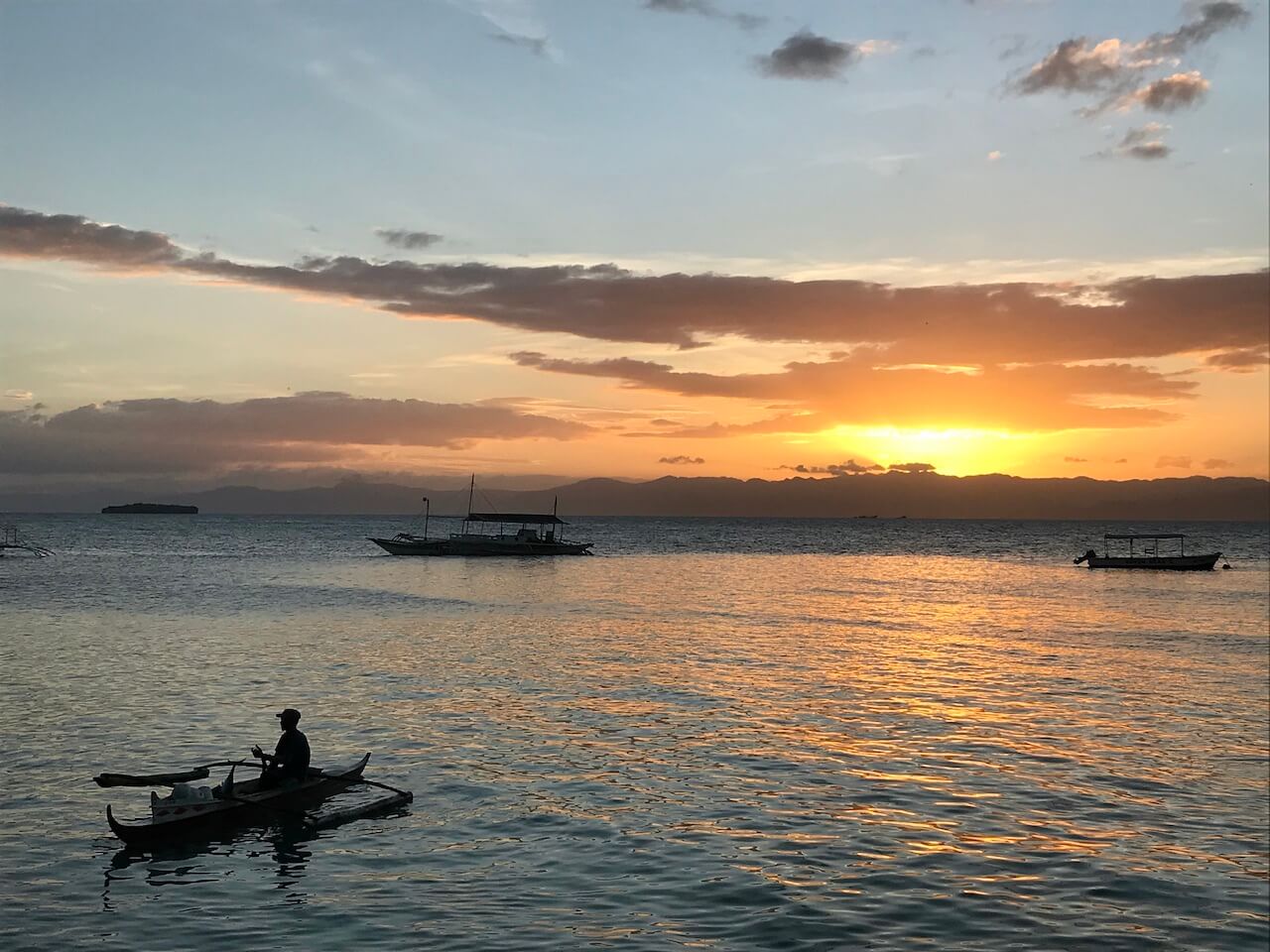 Sunset in Moalboal, Cebu Island