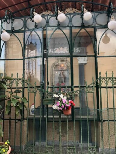 Altar on the roadside in Naples, Italy